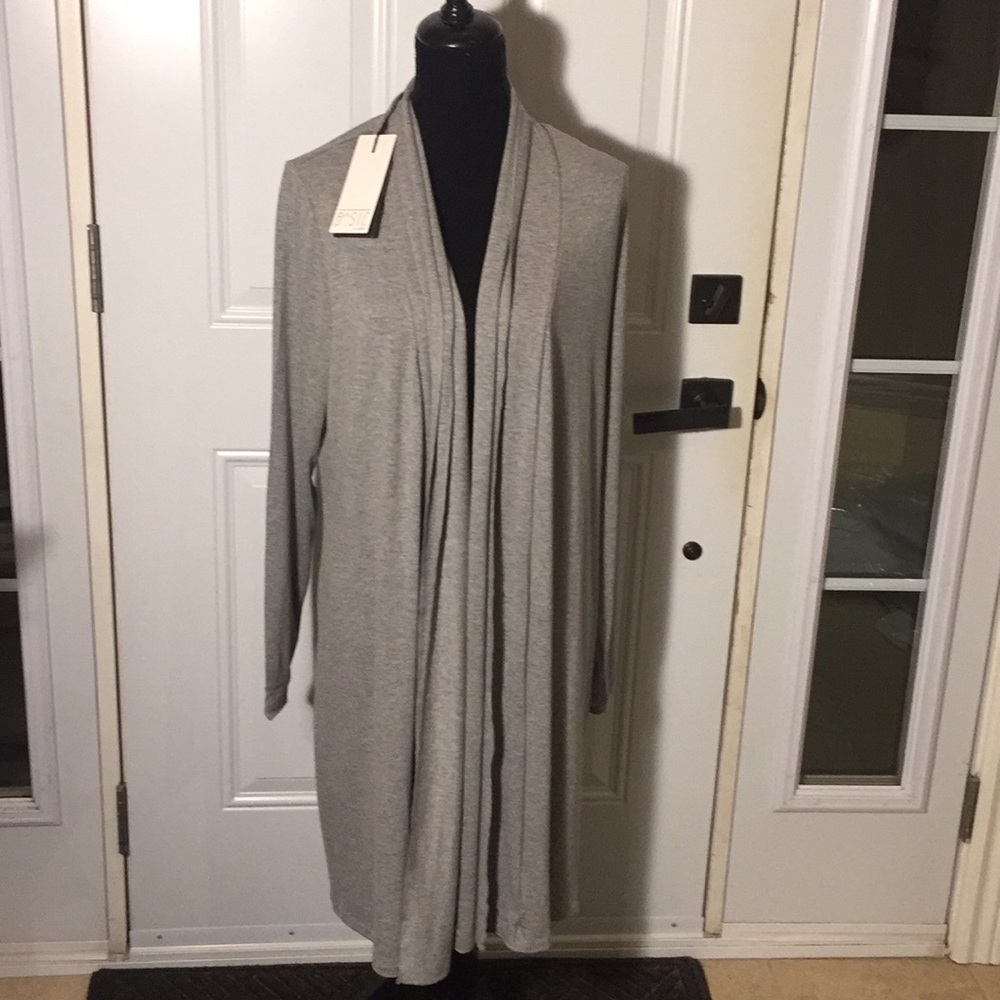 Basic By Yest Yessica Grey Melange Cardigan Size 12